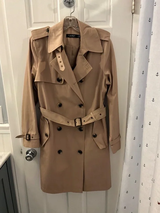 Ralph Lauren Double Breasted Trenchcoat - Picture 2 of 5